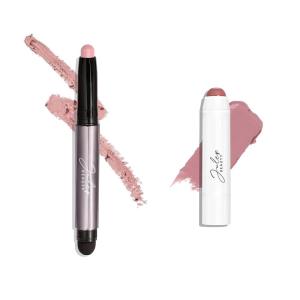 imageJulep Eyeshadow 101 Crme to Powder Waterproof Eyeshadow Stick Clay ampamp Its Balm Lip Balm Crayon FullCoverage Lipstick ampamp Lip Moisturizer with Semi Gloss Finish Dusty Orchid Shimmer