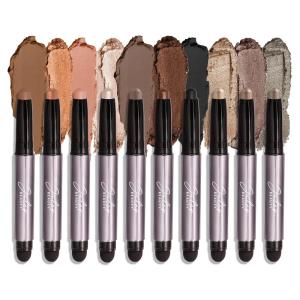 imageJulep Eyeshadow 101 Crme to Powder Waterproof Eyeshadow Stick 10 Piece Palette  Matte and Shimmer Finishes06  10 Piece Palette Matte  Shimmer