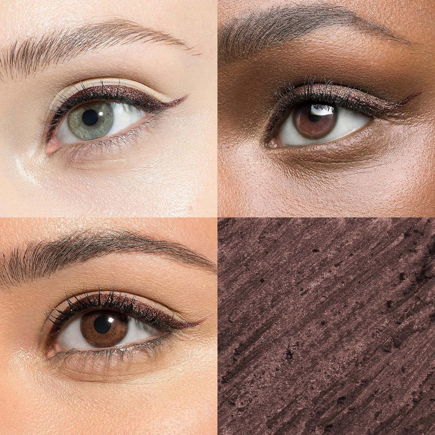 imageJulep Stay Sharp When Pencil Met Gel Sharpenable MultiUse Longwear Eyeliner Pencil  TransferProof  High Performance Liner Chocolate Brown Shimmer  Cosmetic Makeup Pencil Sharpener