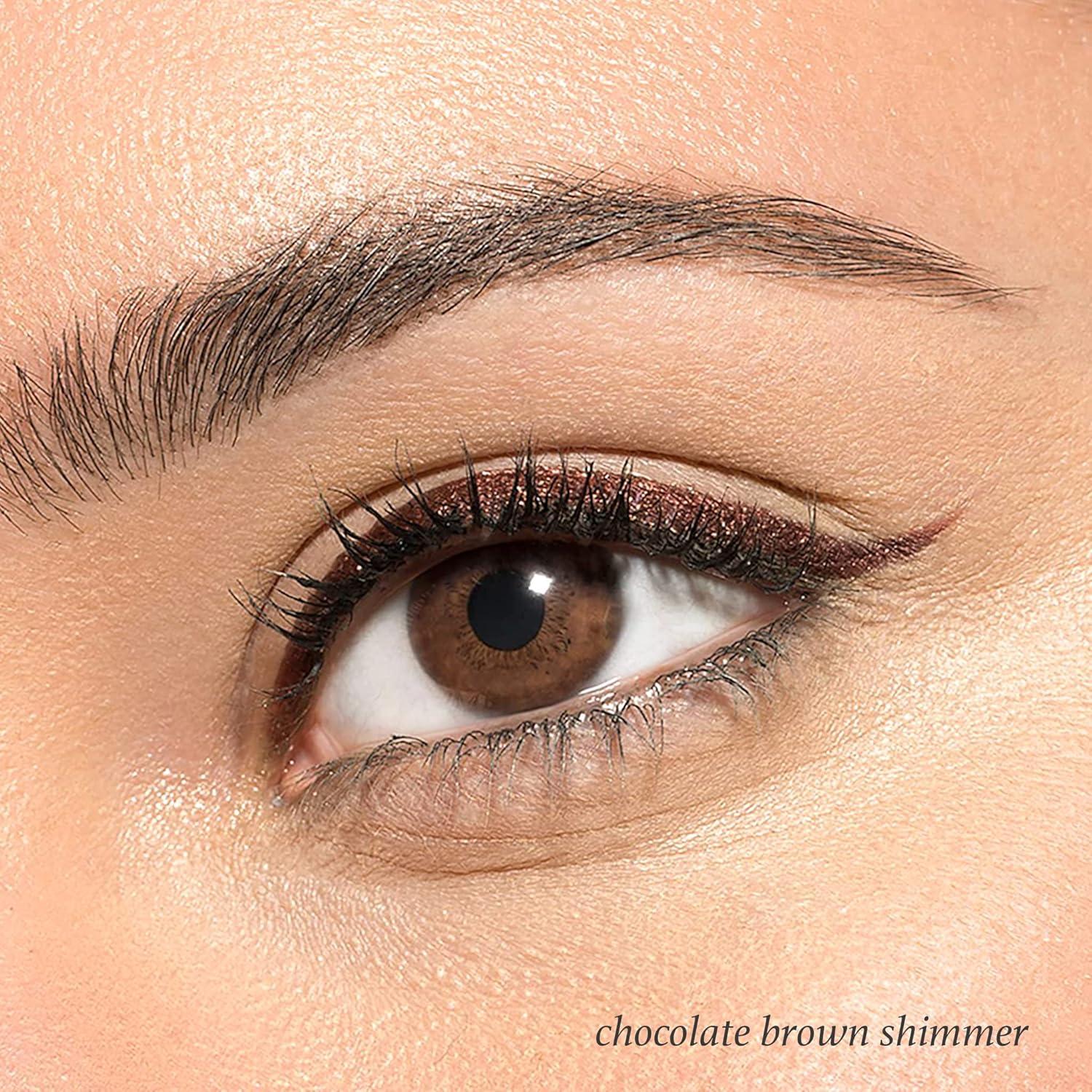 imageJulep Stay Sharp When Pencil Met Gel Sharpenable MultiUse Longwear Eyeliner Pencil  TransferProof  High Performance Liner Chocolate Brown Shimmer  Cosmetic Makeup Pencil Sharpener