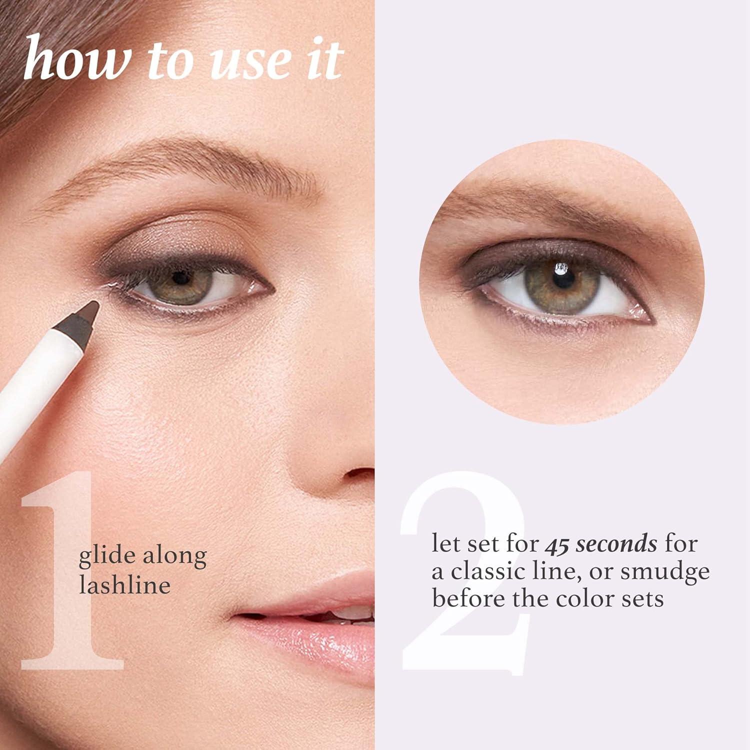 imageJulep Stay Sharp When Pencil Met Gel Sharpenable MultiUse Longwear Eyeliner Pencil  TransferProof  High Performance Liner Chocolate Brown Shimmer  Cosmetic Makeup Pencil Sharpener