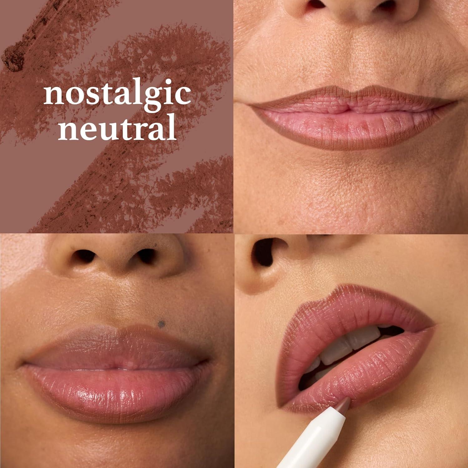 imageJulep The Perfect Pair 2pc Set Its Balm Tinted Lip Balm Vintage Mauve and With a Trace Retractable Creamy LongLasting Lip Liner Antique RoseRosewood Nude  Nostalgic Neutral