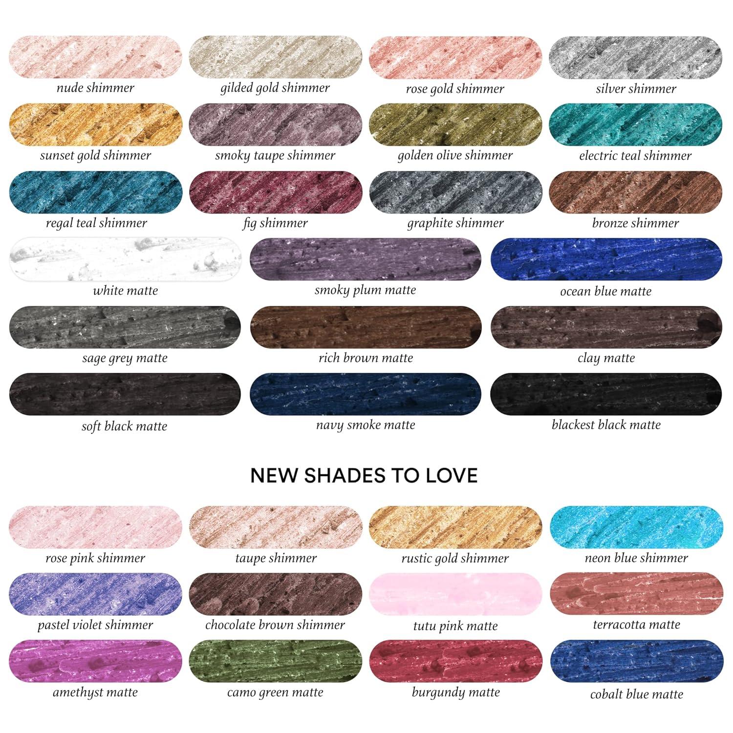 imageJulep When Pencil Met Gel Sharpenable MultiUse Longwear Eyeliner Pencil  Rich Brown  TransferProof  High Performance Liner37 Navy Smoke Duo