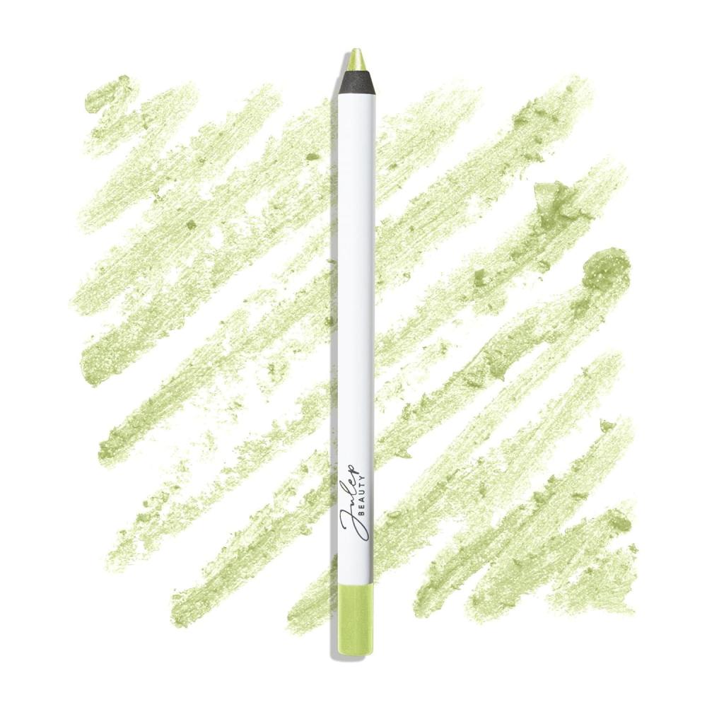 imageJulep When Pencil Met Gel Sharpenable MultiUse Longwear Eyeliner Pencil  Rich Brown  TransferProof  High Performance Liner25 Green Tea Shimmer