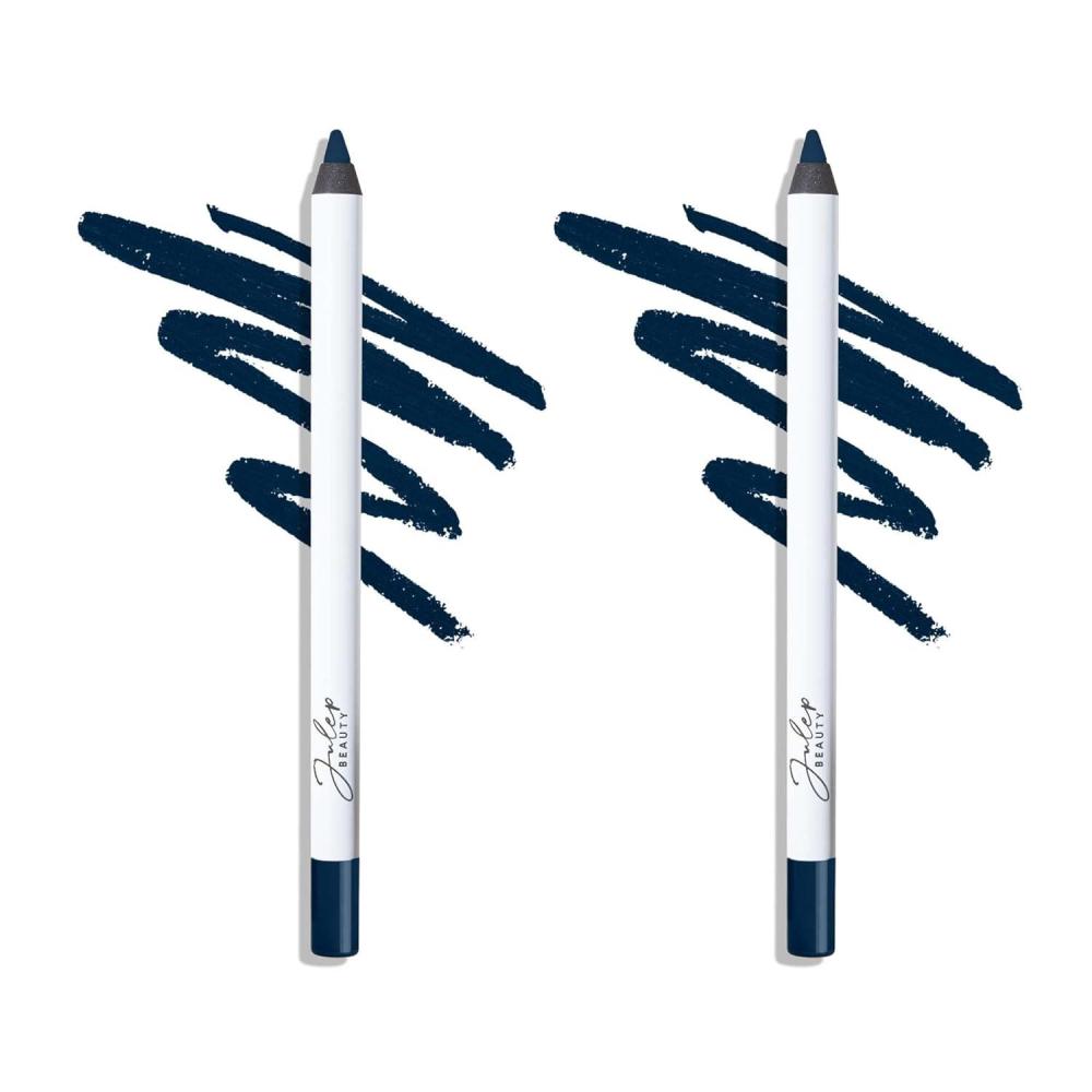 imageJulep When Pencil Met Gel Sharpenable MultiUse Longwear Eyeliner Pencil  Rich Brown  TransferProof  High Performance Liner37 Navy Smoke Duo