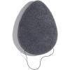imageJulep AllNatural Charcoal Konjac Exfoliating Facial Sponge Gentle Daily Detoxifying Face Scrub with Konjac Root  Bamboo Charcoal PowderBody Scrub Sponge