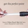 imageJulep When Pencil Met Gel Sharpenable MultiUse Longwear Eyeliner Pencil  Blackest Black  TransferProof  High Performance Liner04 Graphite