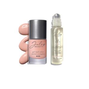 imageJulep Beauty Barely Beige Gel Nail Polish  Just Roll With It Cuticle Oil  Nourishing Neutral Nail Care Bundle