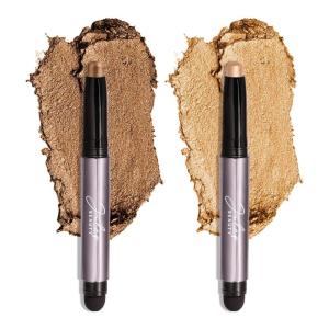 imageJulep Eyeshadow 101 CrmetoPowder Waterproof Shadow Stick Duo  LongLasting CreaseProof Easy Appy with Builtin Smudger  Pearl ampamp Rose Shimmer06 Bronze ShimmerWarm Gold Shimmer