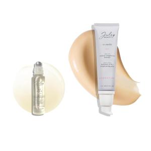 imageJulep Radiant Skin ampamp Nails Duo So Awake Snail Mucin Complexion Booster Face Moisturizer ampamp Primer ampamp Roll With It Nail Treatment Oil Bundle