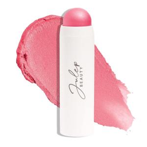 imageJulep Skip The Brush Cream to Powder Blush Stick  Rose Gold  Blendable and Buildable Color  2in1 Blush and Lip Makeup Stick10 Peony Pink blush