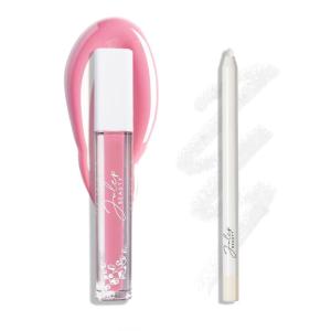 imageJulep The Perfect Pair 2pc Set Its Balm Tinted Lip Balm Girl Crush and With a Trace Retractable Creamy LongLasting Lip Liner Clear as Day