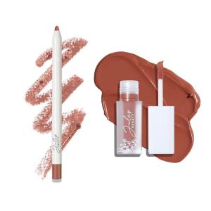 imageJulep With a Trace Creamy LongLasting Lip Liner Velvet Mauve ampamp Its Whipped Matte Lip Mousse Airy Taupe