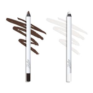 imageJulep When Pencil Met Gel Sharpenable MultiUse Longwear Eyeliner Pencil  Blackest Black  TransferProof  High Performance Liner Duo40 Rich Brown  White Matte