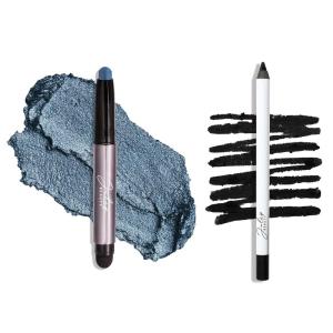 imageJulep When Pencil Met Gel Sharpenable MultiUse Longwear Eyeliner Pencil  Blackest Black  TransferProof  High Performance Liner Duo46 Sapphire ShimmerBlackest Black