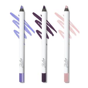 imageJulep When Pencil Met Gel Sharpenable MultiUse Longwear Eyeliner Pencil Trio 3pc Set  Pastel violet Smoky Plum Rose Pink